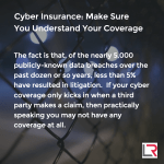 Cyber Insurance: Make Sure You Understand Your Coverage