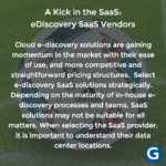 A Kick in the SaaS: eDiscovery SaaS Vendors